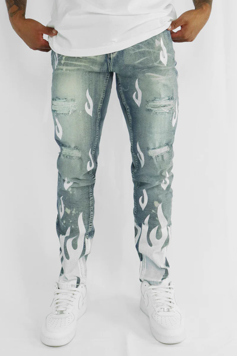 SERENEDE Flame deals Wash Denim