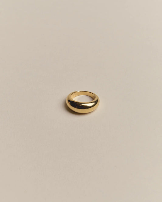 Natalie Thick Dome Ring 14K Recycled Gold Vermeil